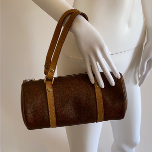 Auth. ETRO Paisly Barrel bag Vintage Tote - Picture 10 of 12